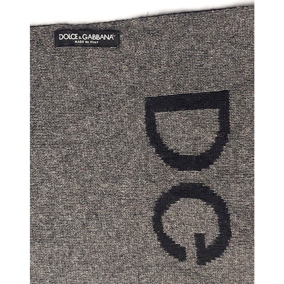 Dolce & Gabbana Black & Gray Reversible Scarf Pre-owned - Picture 13 of 14